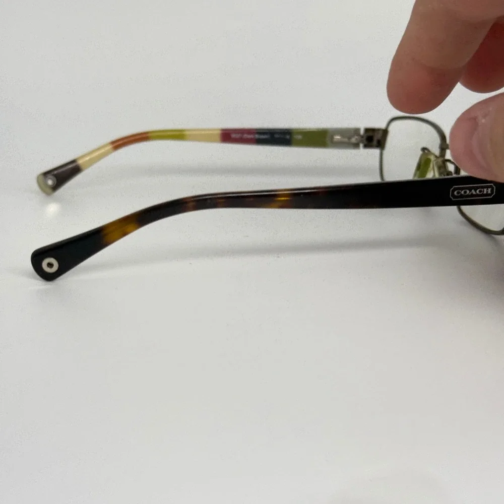 Coach HC 5003 Iris Eyeglasses‎ Dark Brown Tortoise Striped 50-16-135 9027 22257